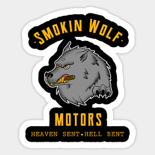 Smokin Wolf Motors Sticker